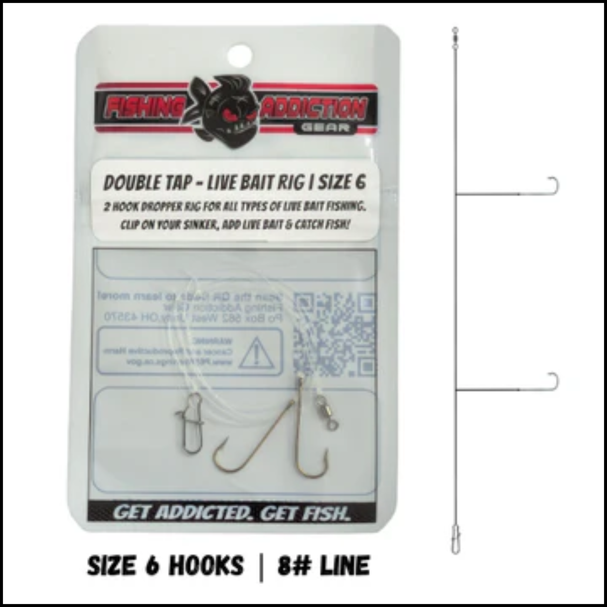 Fishing Addiction Double Tap - Live Bait Rig