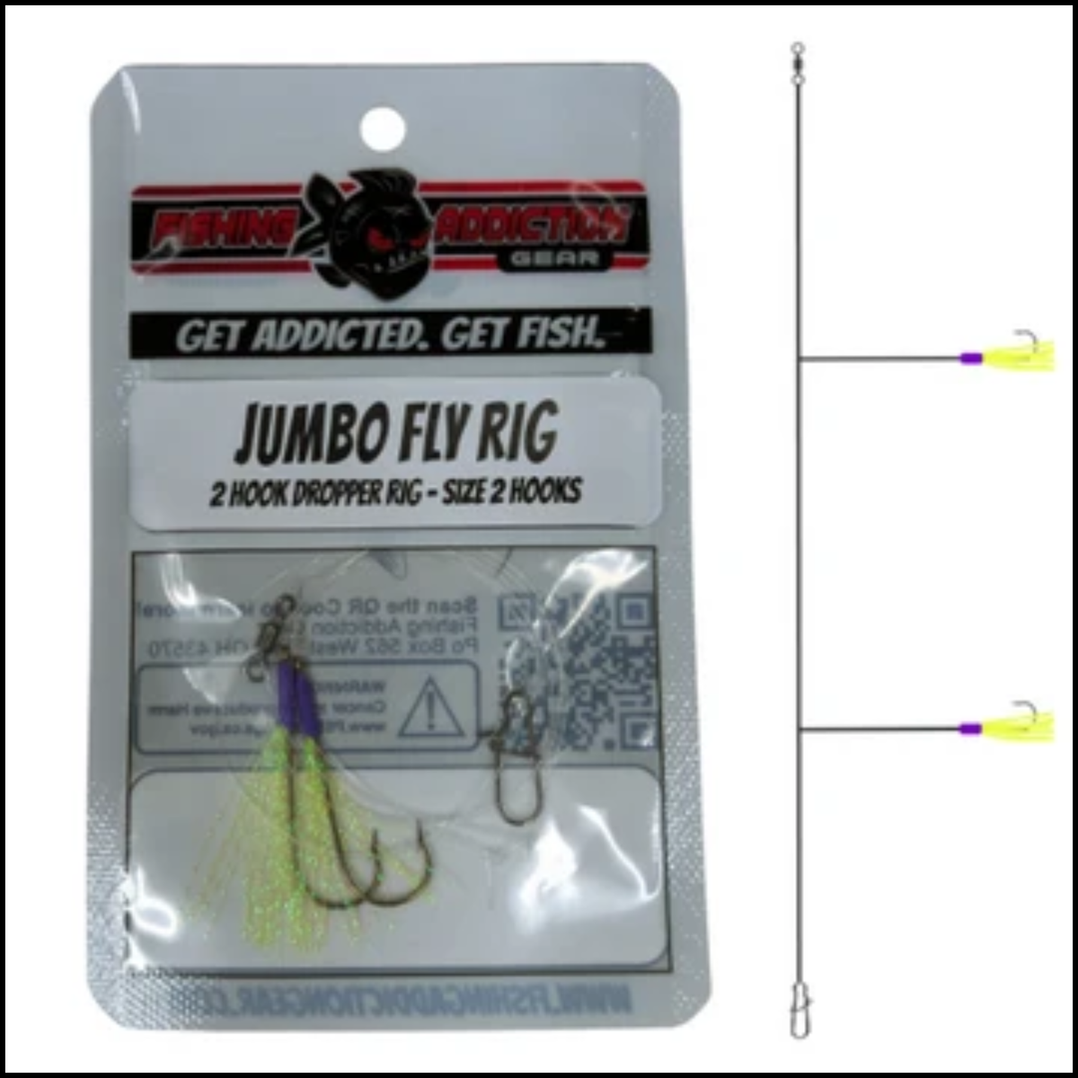 Fishing Addiction Jumbo Fly Rig Size 2
