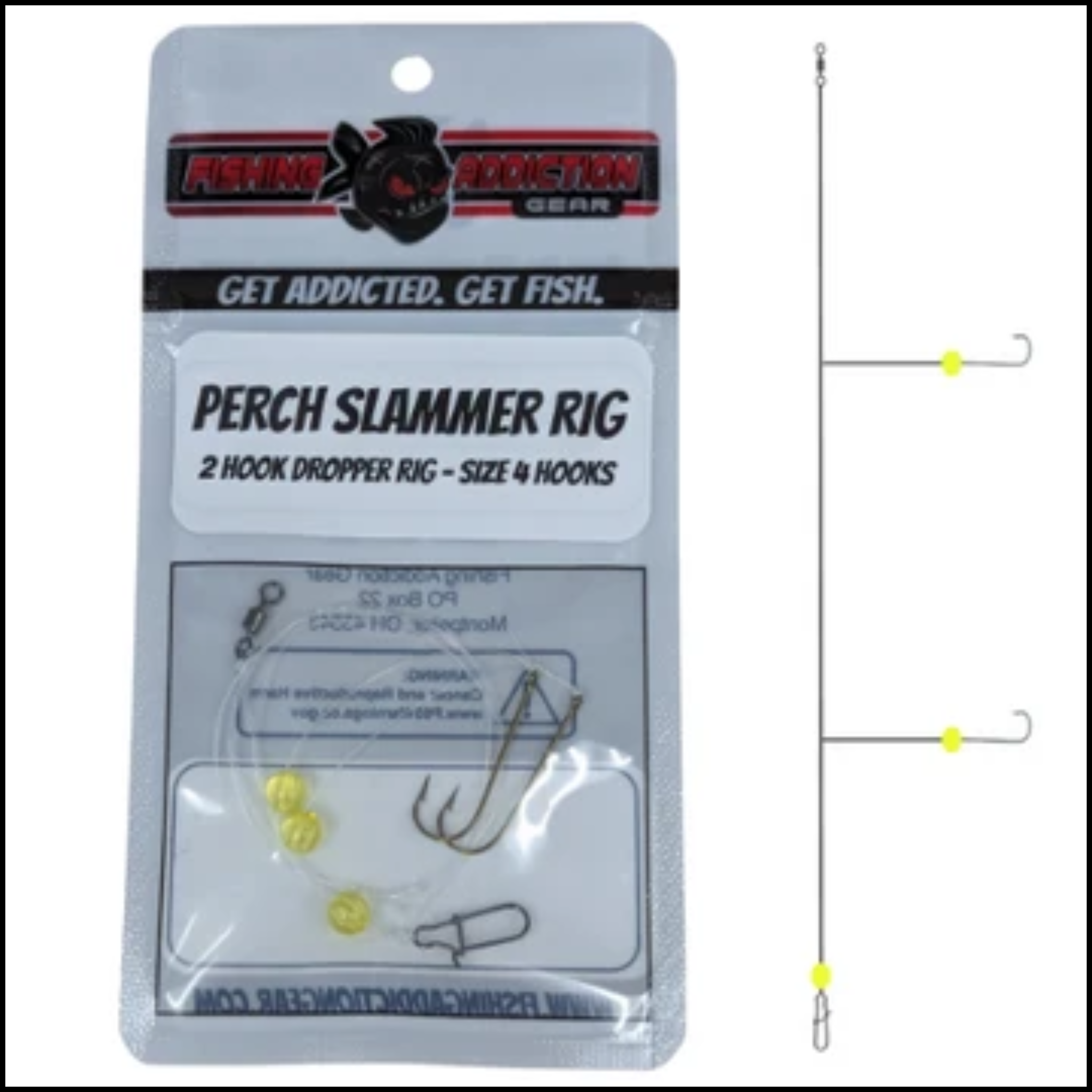 Fishing Addiction Perch Slammer Rig Size 4
