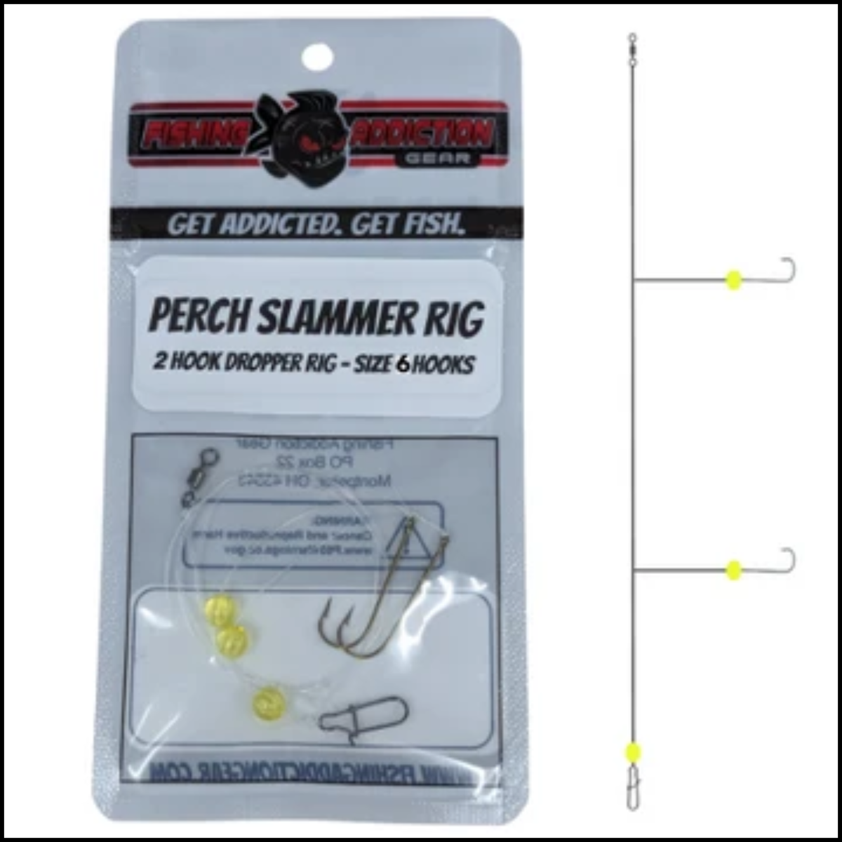 Fishing Addiction Perch Slammer Rig Size 6