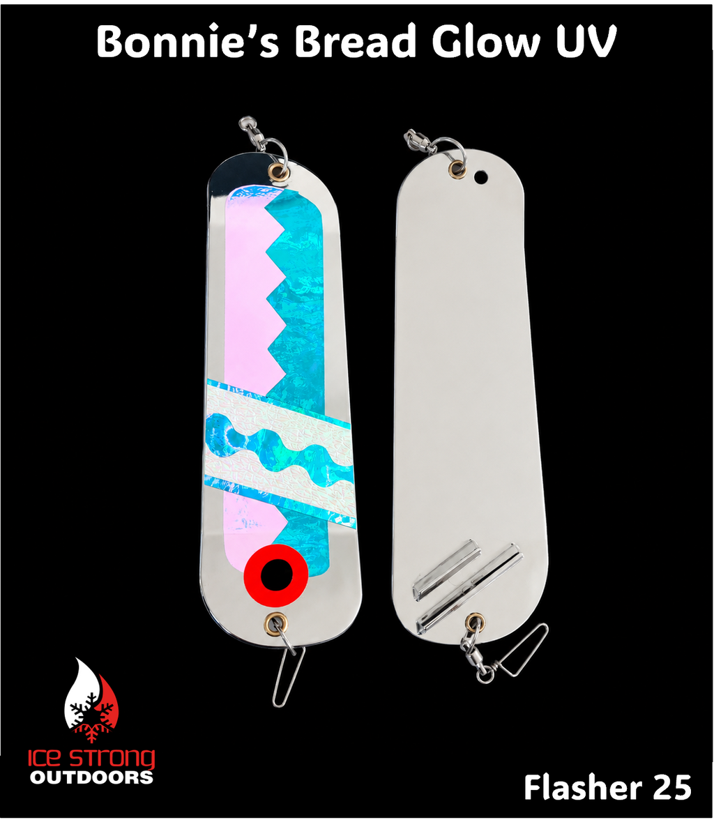 Ice Strong Outdoors - 8.5" Dual Fin Flasher Series - NEW 2026 Colors Released!