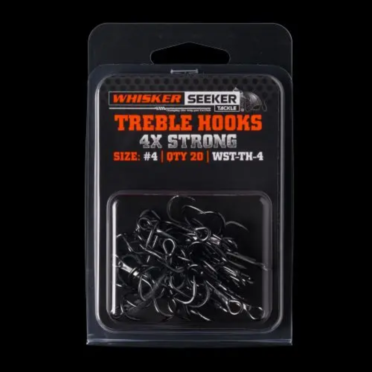 WST Catfish 4X Treble Hooks 20pk