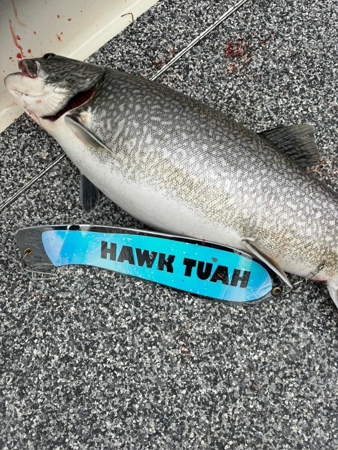 Ice Strong Outdoors - 10" Chrome / Glow Dual Fin and NO Fin Options Fishblades  PERSONALIZED!