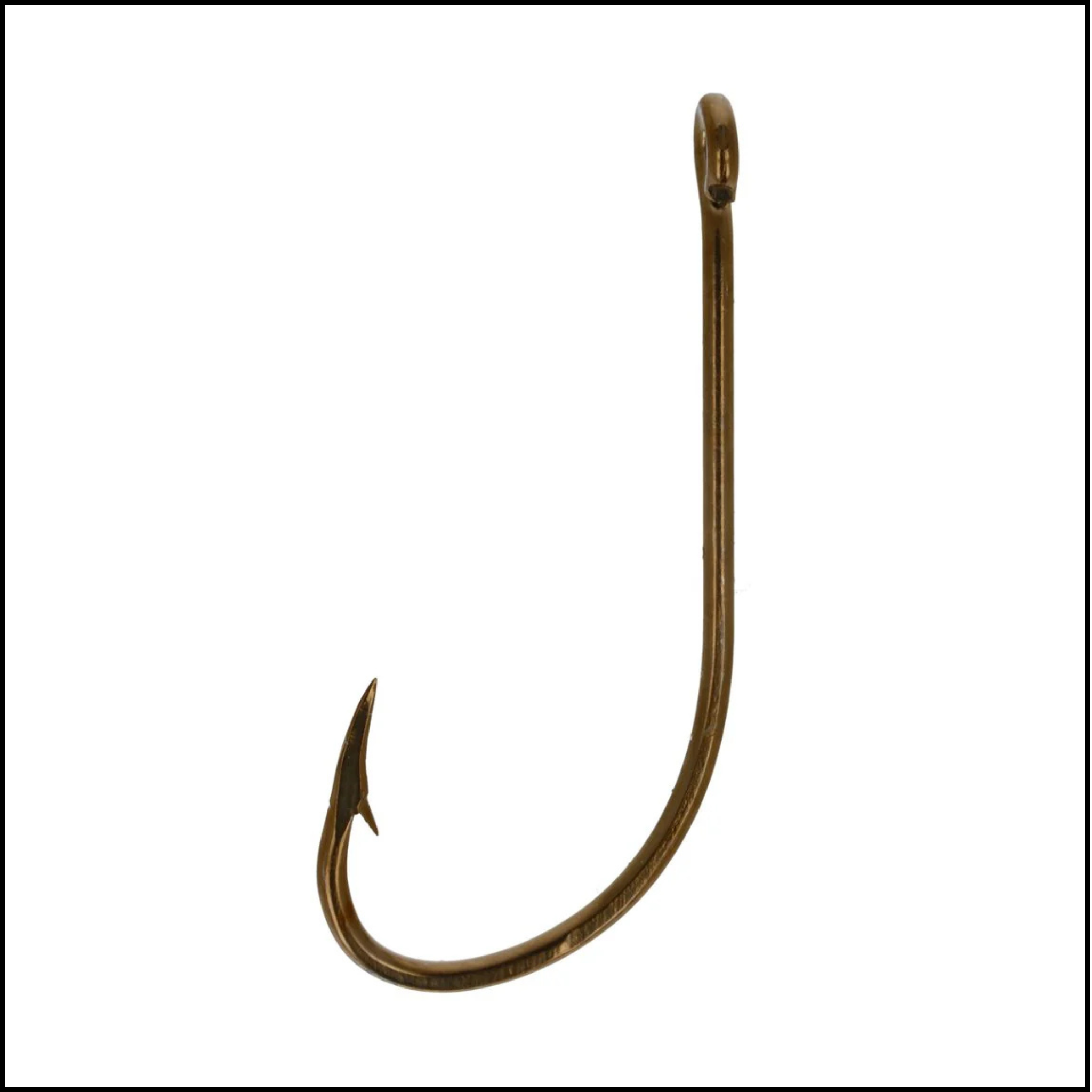 Eagle Claw Straight Eye Plain Shank Offset Hook