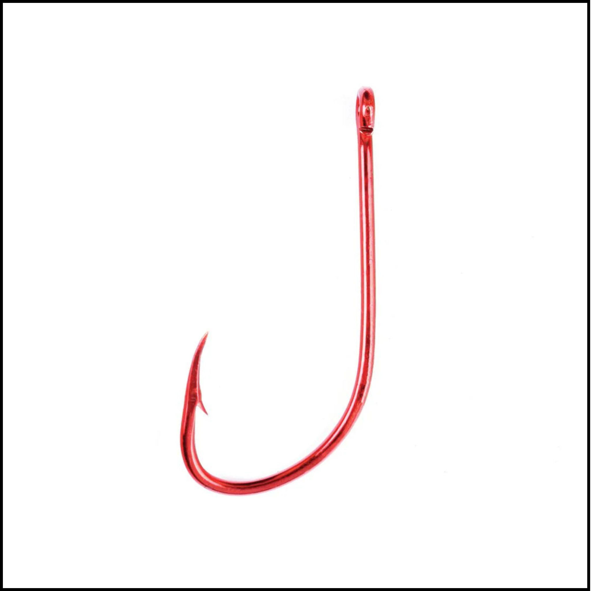 Eagle Claw Straight Eye Plain Shank Offset Hook