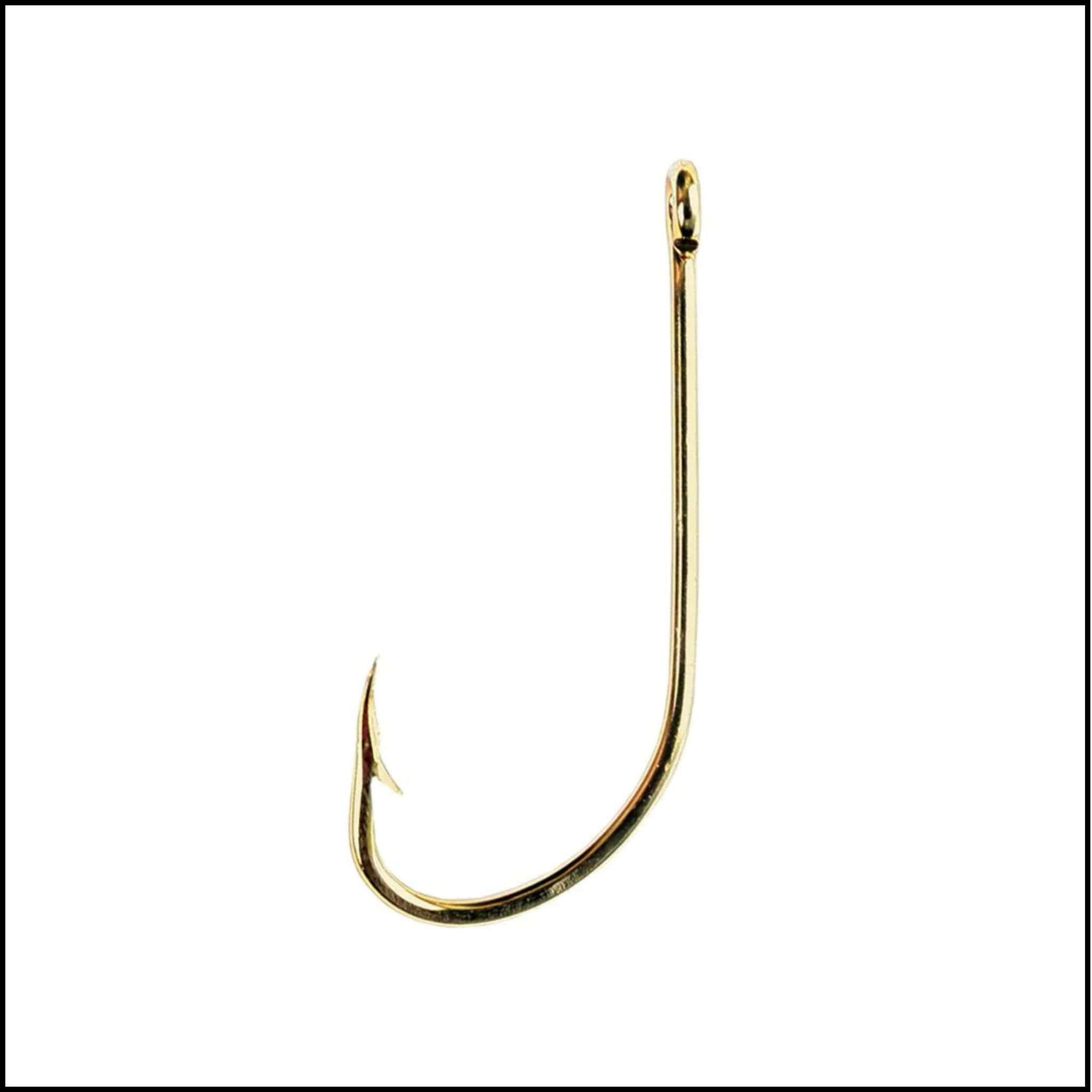 Eagle Claw Straight Eye Plain Shank Offset Hook
